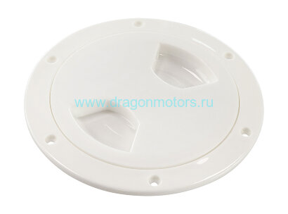 Лючок палубный 5", белый - 15093