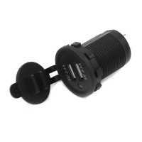 Панель с двойным USB разъемом NEKEKE 12-24V (выход 5В\4.8А (2.4А+2.4А)): DS2013-4.8A