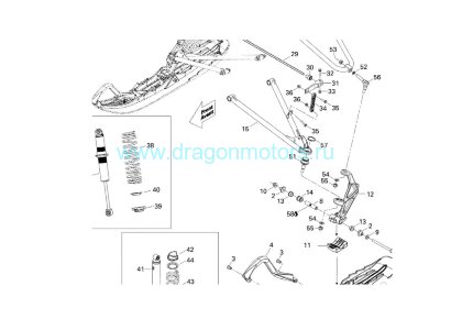 Рычаг нижний Summit X 800R 2008 (SM-08211R, SM-08211) без скобы