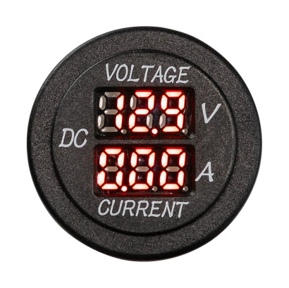 Вольтметр цифровой 6-30 В и амперметр, 0-10А