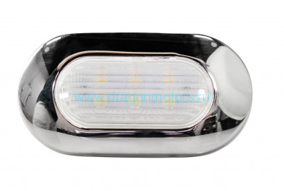 Светильник каютный светодиодный, нержавеющий корпус - 00767-WH