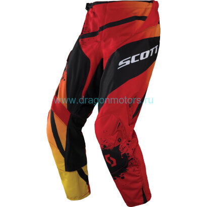 Мотоштаны детские SCOTT 350 Kids TACTIC - red/black
