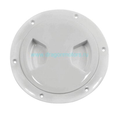 Лючок палубный 6", белый - 15095