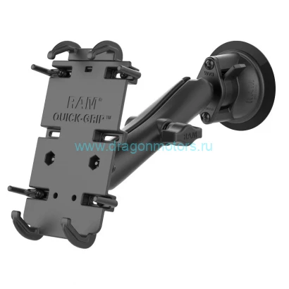 RAM-B-166-C-PD4U крепление для телефона RAM Quick-Grip  XL с присоской RAM Twist-Lock