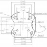 RAM-B-107BU держатель RAM для эхолотов Humminbird 100, 300, 500, 700 Series, LOWRANCE и др. шар 25мм