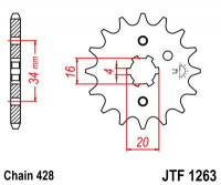 JT звезда передняя JTF1263.14