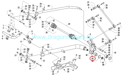Сайлентблок рычага Arctic Cat 0404-243