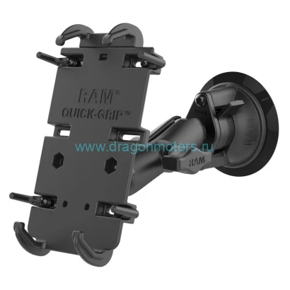 RAM-B-166-PD4U Крепление для телефона RAM Quick-Grip  XL с присоской RAM Twist-Lock
