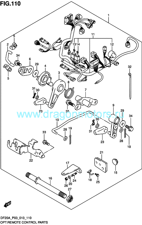 Запчасти suzuki df15a