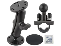 RAM-B-101U-CR1 - комбинированное мото+море крепление RAM, муфта 95 мм, шары 25 мм (1), На трубу 12-32