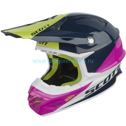 Шлем SCOTT 350 Pro Trophy ECE - blue/pink