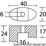 Osculati 43.070.12 - Запасные аноды носовых/кормовых винтов для Vetus - Bow 23A/50/80