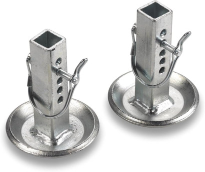 Защитное приспособление для снегоотвала WARN, башмак с квадратным стержнем и регулируемым фиксатором положения штифта, 1 пара