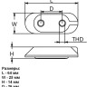 Анод цинковый Yamaha 25-50/F9.9-250, Honda 2-15 (YMH26) OEM номер:6E0-45251-12-00, 41106-ZV4-650, 41106-935-812, 65W-45251-01, 65W4525101, CM6E04525111Z