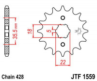 JT звезда передняя JTF1559.14