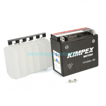 Батарея аккумуляторная KIMPEX, YTX20HL-BS (YTX20HL-BS-PP)