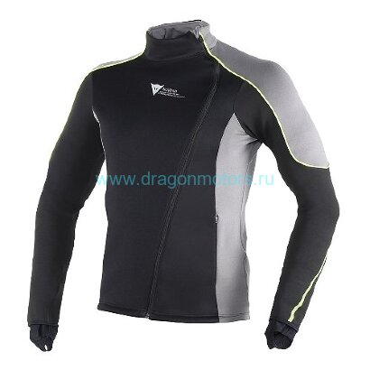 Термокофта DAINESE D-MANTLE FLEECE WS - BLACK/ANTHRACITE/FLUO-YELLOW