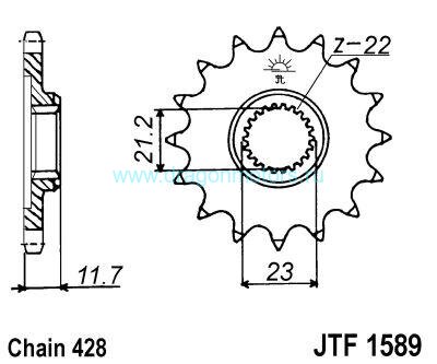 JT звезда передняя JTF1589.19