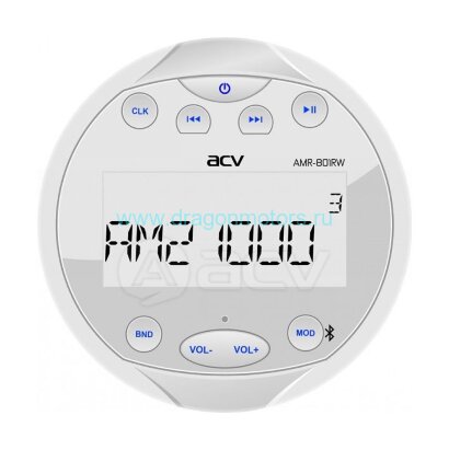 Аудиосистема ACV, белый, USB/SD/FM/AM/4*40 Вт.