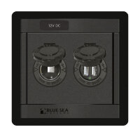 Панель с двойным USB-разъемом 5В 2.1А и прикуривателем