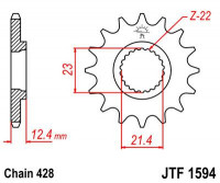 JT звезда передняя JTF1594.15