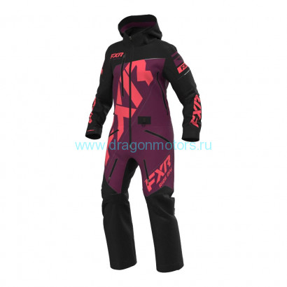 Комбинезон FXR CX без утеплителя - Wine/Black/Coral