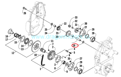 Прокладка КПП Arctic Cat THRUST-625 ID X030 X 1105OD OEM 0602-215