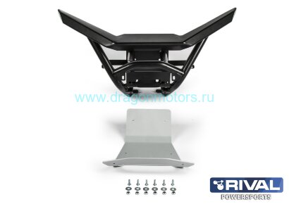 Бампер передний (с креплением лебедки) Rival - для BRP Maverick X3 (2016-) (Turbo R, X DS Turbo R, X RS Turbo R)