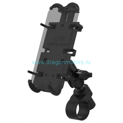 RAP-B-460-A-PD4U Крепление для телефона RAM Quick-Grip  XL с основанием на руль RAM Tough-Strap