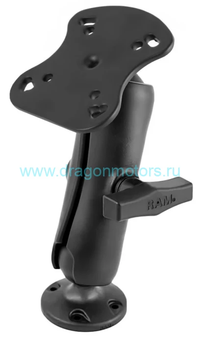 RAP-107U Композитный двойной шаровой держатель RAM для Humminbird, Matrix и др.