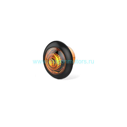 0.5W 12V Led габаритные огни врезной, круглый. Желтый свет