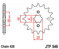JT звезда передняя JTF548.14