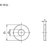 Шайба кузовная увеличенная А4 DIN9021 10,5