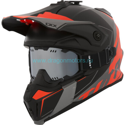 CKX Шлем Titan Cliff Orange with goggle