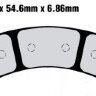 Передние тормозные колодки для Polaris RZR XP Turbo. OEM: 2208162