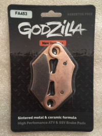 Колодки Godzilla для Китай (передние) FA159R / FA453