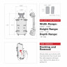 Крепление для телефона RAM Quick-Grip XL с низкопрофильным Tough-Claw (RAM-HOL-PD4-400-1U)