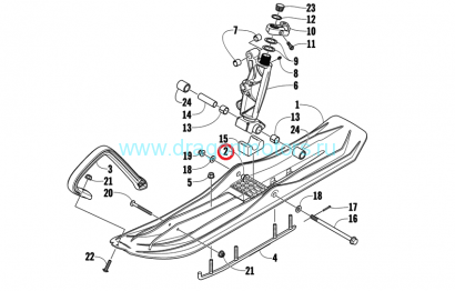 Втулка в лыжу Arctic Cat 2603-746