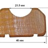 Ступенька лакированная из ясеня для трапа 290мм