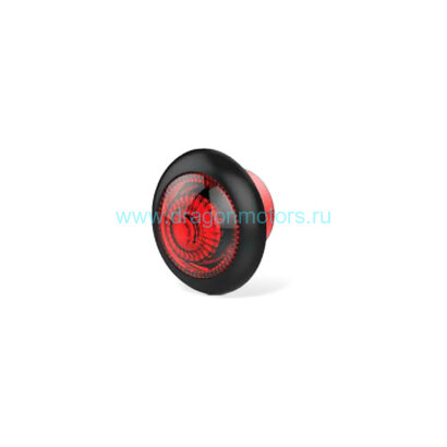 0.5W 12V Led габаритные огни врезной, круглый. Красный свет