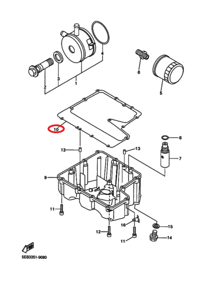 Прокладка - 5EB134140000