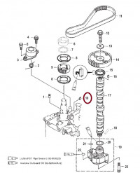 Шпонка коленвала Mercury 18856M, 893761, 28893761