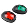 Навигационные огни светодиодные, пара, 12/24 В, 3 Вт, 98х55х35 мм, черный корпус (10269201)