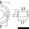 Osculati 43.070.02 - Запасные аноды носовых/кормовых винтов для Vetus - Bow 25