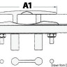 Osculati 40.136.01 - Убирающаяся утка точного литья 164x150 мм