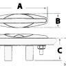 Osculati 40.136.01 - Убирающаяся утка точного литья 164x150 мм