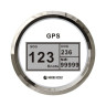 GPS-спидометр электронный, белый циферблат, нержавеющий ободок, выносная антенна, д. 85 мм, Marine Rocket (SMDGPS001WSMR)