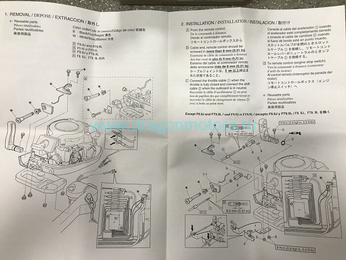 Diagramm des Yamaha Motorradmotors