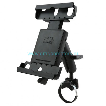 RAM-231Z-2-TABL20U RAM ATV / UTV Rail Mount для планшетов 9–10,5 с прочными корпусами