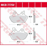 Колодки тормозные (серия Sinter Street SV) MCB777SV